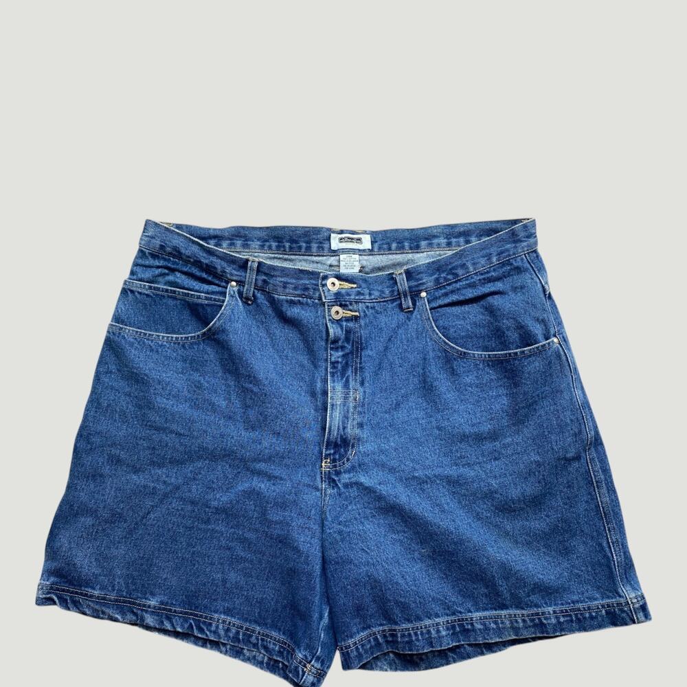 Xhilaration Carpenter Denim Shorts 24W Women’s Plus Blue Workwear Utility - Picture 2 of 5